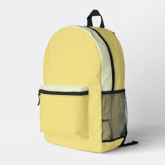 Creme-gelber Rucksack (Rückseitige Ecke Rechts)