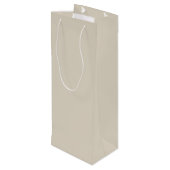Creme Geschenktüte Für Weinflaschen (Rückseite Schrägansicht)