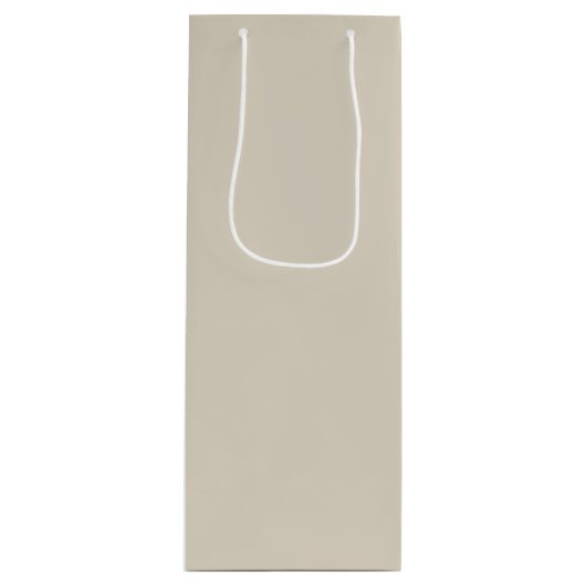 Creme Geschenktüte Für Weinflaschen (Vorderseite)
