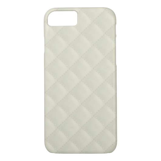 Creme gestepptes Leder Case-Mate iPhone Hülle (Rückseite)