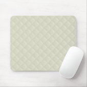 Creme gestepptes Leder Mousepad (Mit Mouse)
