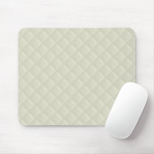 Creme gestepptes Leder Mousepad (Mit Mouse)