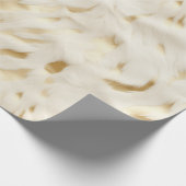 Creme Gold Cowhide Geschenkpapier (Ecke)