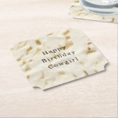 Creme Gold Cowhide Untersetzer (angewinkelt)