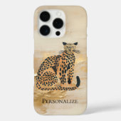 Creme Gold Leopard Case-Mate iPhone Hülle (Rückseite)
