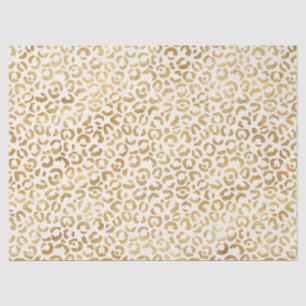 Creme Gold Leopard Print      Seidenpapier