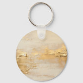 Creme Gold Leopard Schlüsselanhänger (Rückseite)