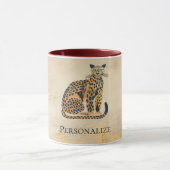 Creme Gold Leopard Tasse (Zentrum)