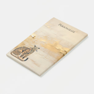 Creme Gold Leopard Tier Post-it Klebezettel