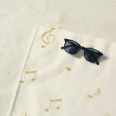 Creme Gold Noten Strandtuch (Beispiel)