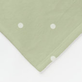 Creme Golden Retriever farbige Blume und Name Fleecedecke (Ecke)