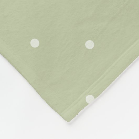 Creme Golden Retriever farbige Blume und Name Fleecedecke (Ecke)