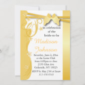 Creme Golden Yellow Party Giro del Malcantone Einladung (Rückseite)