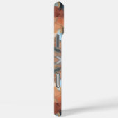 Creme grau orange beige braun abstrakte Wasserfarb Case-Mate iPhone Hülle (Rückseite / Rechts)