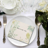 Creme Green Eucalyptus Botanisch Minimalistisch All In One Einladung