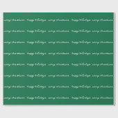 Creme handgeschriebene Tinte grünen Apfel Urlaub B Geschenkpapier (Flach)