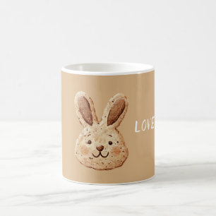 Creme-Hasen-Gesicht-Keks   Kaffeetasse