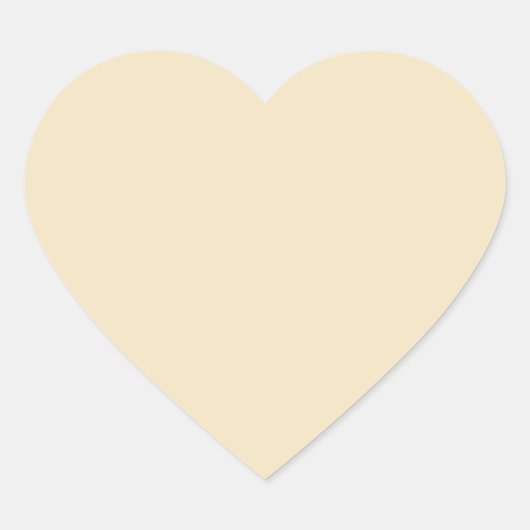 Creme Heart Sticker (Vorderseite)