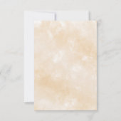 Creme-Hintergrund und Rote Rosen RSVP Karte (Rückseite)