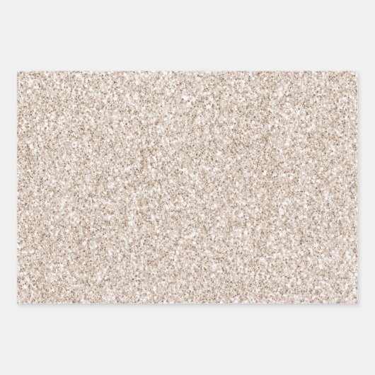 Creme Imitat Leather Geschenkpapier Set (Vorderseite 2)