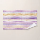 Creme Iris Streifen Badhandtuch Set (Handtuch)