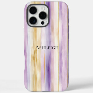 Creme Iris Streifen iPhone 16 Pro Max Hülle