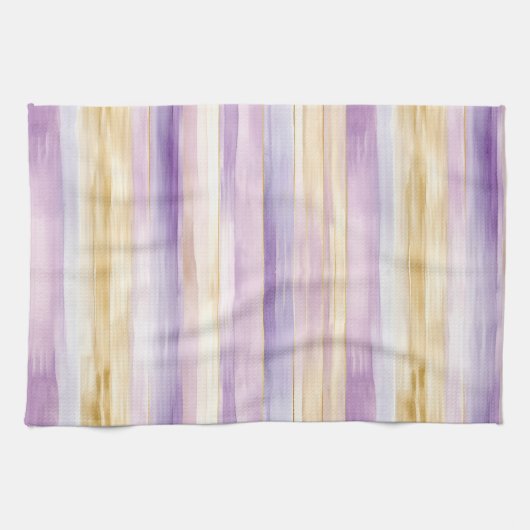 Creme Iris Streifen Geschirrtuch (Horizontal)