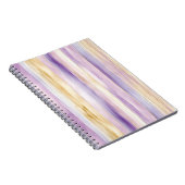 Creme Iris Streifen Notizblock (Rechte Seite)