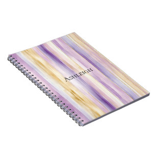 Creme Iris Streifen Notizblock
