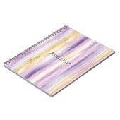 Creme Iris Streifen Notizblock (Linke Seite)