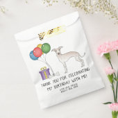 Creme Italian Greyhound Cartoon Dog Birthday Geschenktütchen (Versiegelt)