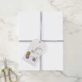 Creme Italian Greyhound Cartoon Hund Happy Birthda Geschenkanhänger (Mit Garn)