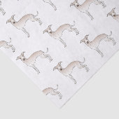 Creme Italian Greyhound Niedlich Cartoon Dog Muste Seidenpapier (Ausschnitt)