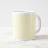 Creme Jumbo-Tasse (Vorderseite Rechts)