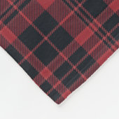 Creme Kariert und Ribbon Weihnachten Fleecedecke (Ecke)