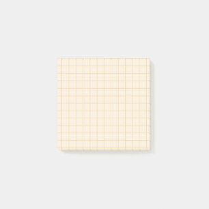 Creme Karomuster Weiche Gitterstruktur Büro Post-it Klebezettel
