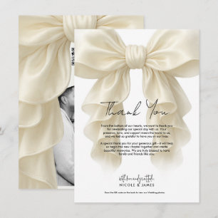 Creme-Kaskaden-Rüschen-Schleifen-Braut-Hochzeit-Da Einladung