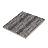 Creme-Keks-Baumrinden-Muster 4,25 Quadrat Fliese (Seite)