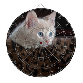 Creme Kitten mit schönen blauen Augen Dartscheibe