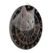 Creme Kitten mit schönen blauen Augen Dartscheibe (Vorderseite Links)