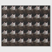 Creme Kitten mit schönen blauen Augen Geschenkpapier (Flach)