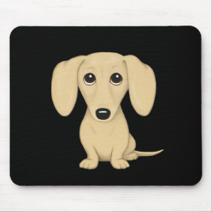 Creme Kurz Hair Dackel Mousepad