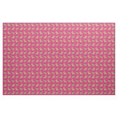 Creme-Langhaar-Dackel magenta-Blüten Stoff (Fat Quarter (45,7 x 55,9 cm))