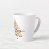 Creme-Lebkuchen-Weihnachtsbaum Milchtasse (Rechte Ecke)