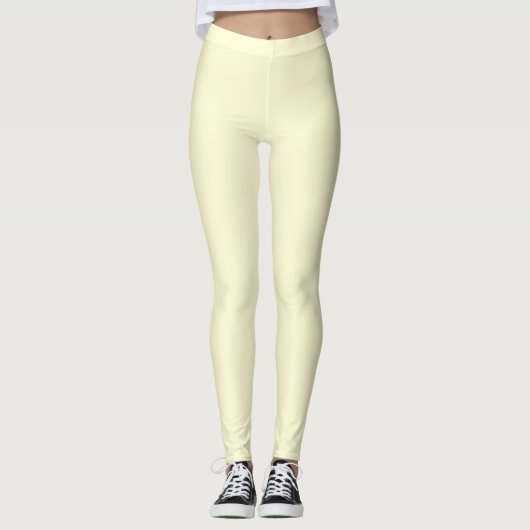 Creme Leggings (Vorderseite)