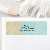 Creme Leinen und Blauer Palmen (Insitu)