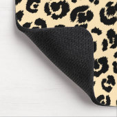 Creme-Leopard-Druck Mousepad (Ecke)