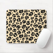 Creme-Leopard-Druck Mousepad (Mit Mouse)