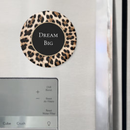 Creme Leopard Magnet