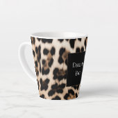 Creme Leopard Milchtasse (Linke Ecke)